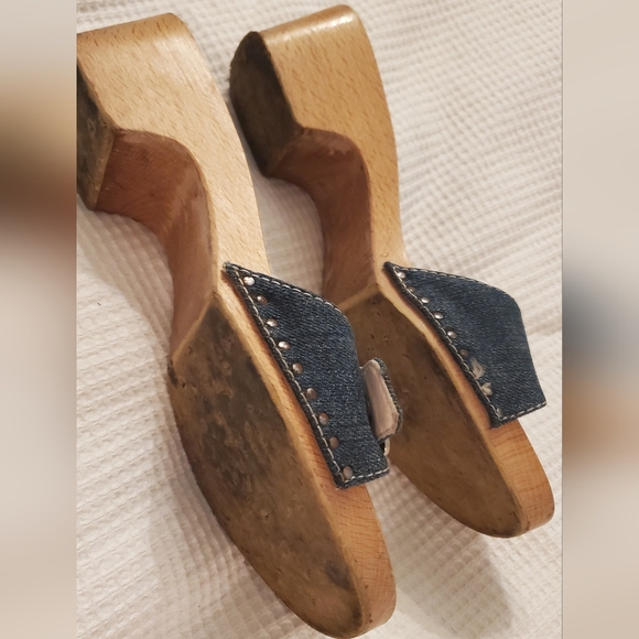 MARC JACOBS -size 9- wood sole slides/ sandals/shoes -clogs - Picture 5 of 6
